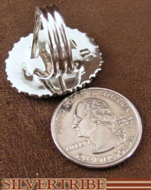 Oyster Shell And Genuine Sterling Silver Ring Size 7-3/4 RS38909
